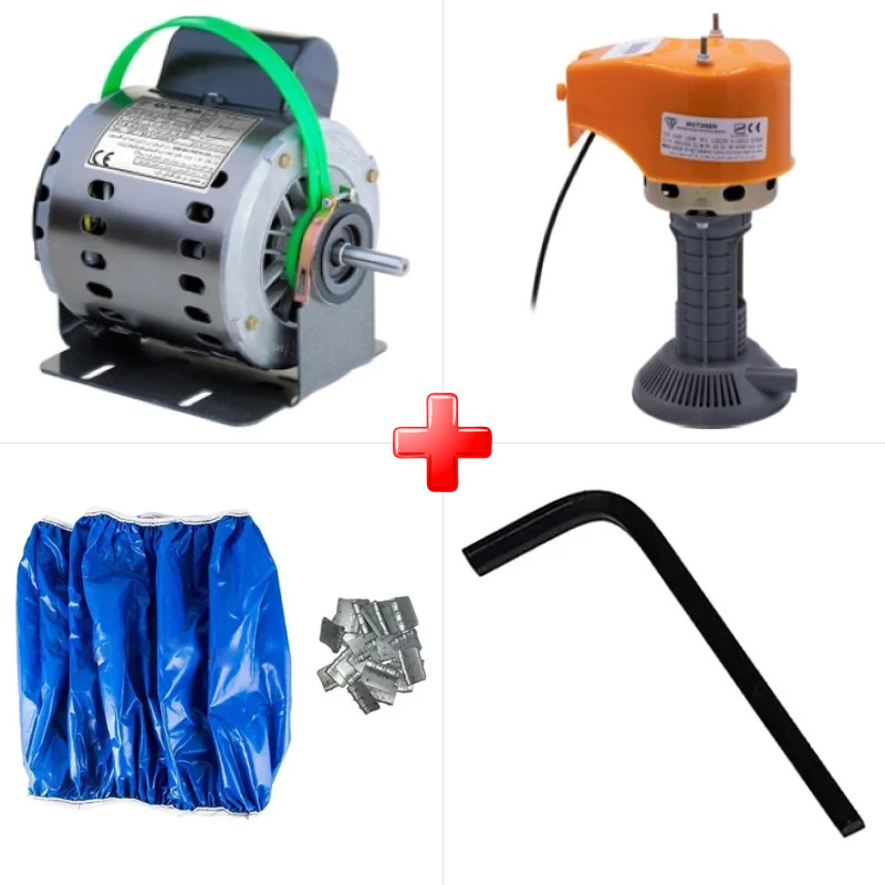 پک ویژه دینام کولر 3/4 موتوژن مسی مخصوص کولرهای 7000 به بالا به همراه پمپ آب کولر موتوژن مسی و دو قلم دیگر