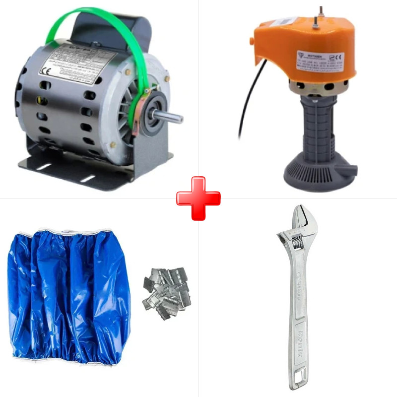 پک ویژه دینام کولر 3/4 موتوژن مسی مخصوص کولرهای 7000 به بالا به همراه پمپ آب کولر موتوژن مسی و دو قلم دیگر