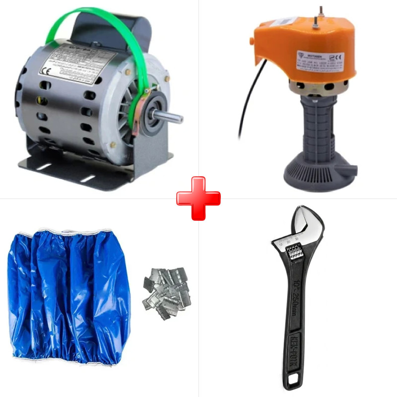 پک ویژه دینام کولر 3/4 موتوژن مسی مخصوص کولرهای 7000 به بالا به همراه پمپ آب کولر موتوژن مسی و دو قلم دیگر