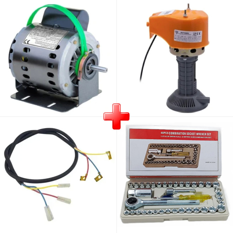 پک ویژه دینام کولر 3/4 موتوژن مسی مخصوص کولرهای 7000 به بالا به همراه الکتروپمپ آب کولر موتوژن مسی و دو قلم دیگر