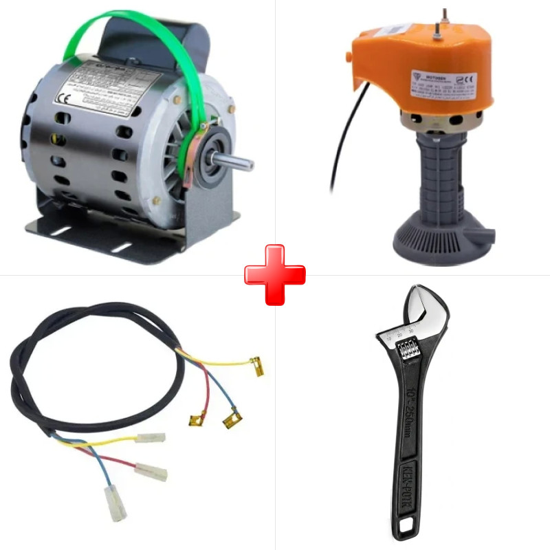 پک ویژه دینام کولر 3/4 موتوژن مسی مخصوص کولرهای 7000 به بالا به همراه پمپ آب کولر موتوژن مسی و دو قلم دیگر