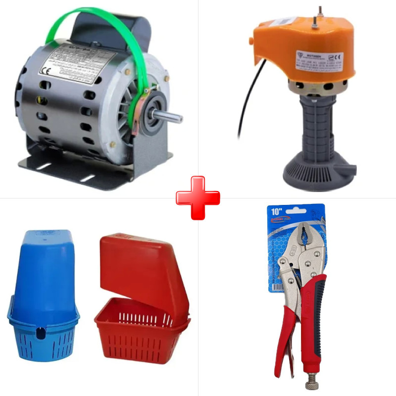پک ویژه دینام کولر 3/4 موتوژن مسی مخصوص کولرهای 7000 به بالا به همراه پمپ آب کولر موتوژن مسی و دو قلم دیگر
