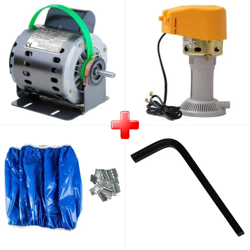پک ویژه دینام کولر 3/4 موتوژن مسی مخصوص کولرهای 7000 به بالا به همراه پمپ آب کولر آبی آریاژن و دو قلم دیگر