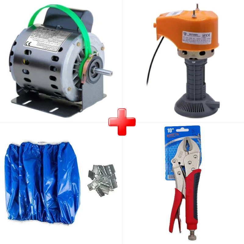 پک ویژه دینام کولر 1/2 موتوژن مسی مخصوص کولرهای 5000 تا 6000 به همراه پمپ آب کولر موتوژن مسی و دو قلم دیگر