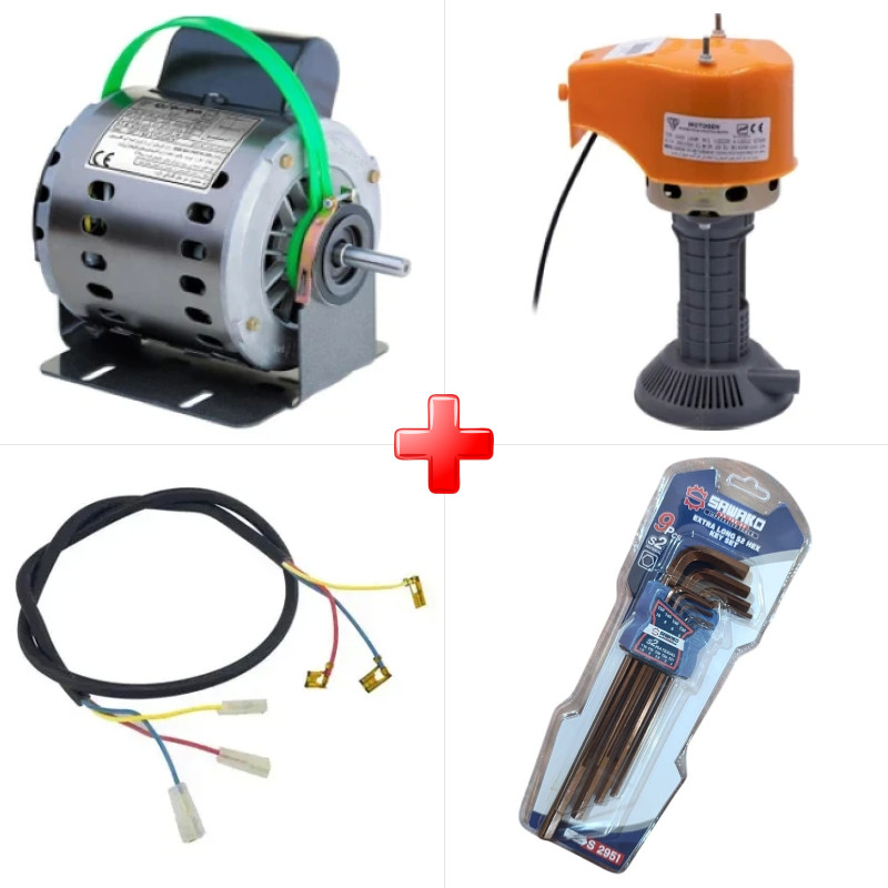 پک ویژه دینام کولر 1/3 موتوژن مسی مخصوص کولرهای 3500 به همراه پمپ آب کولر موتوژن مسی و دو قلم دیگر