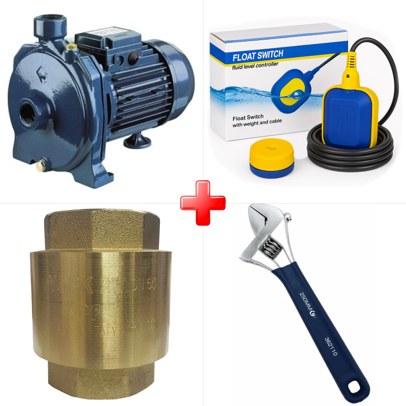 پک ویژه پمپ آب 1 اسب بشقابی فونته پروانه باکالیت به همراه فلوتر برقی 1 متری ایکار FLO-20A و دو قلم دیگر