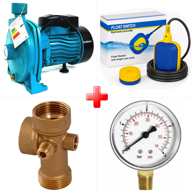 پک ویژه الکتروپمپ آب 1 اسب بشقابی یاکاموز VM100-SS به همراه فلوتر برقی 1 متری ایکار FLO-20A و دو قلم دیگر