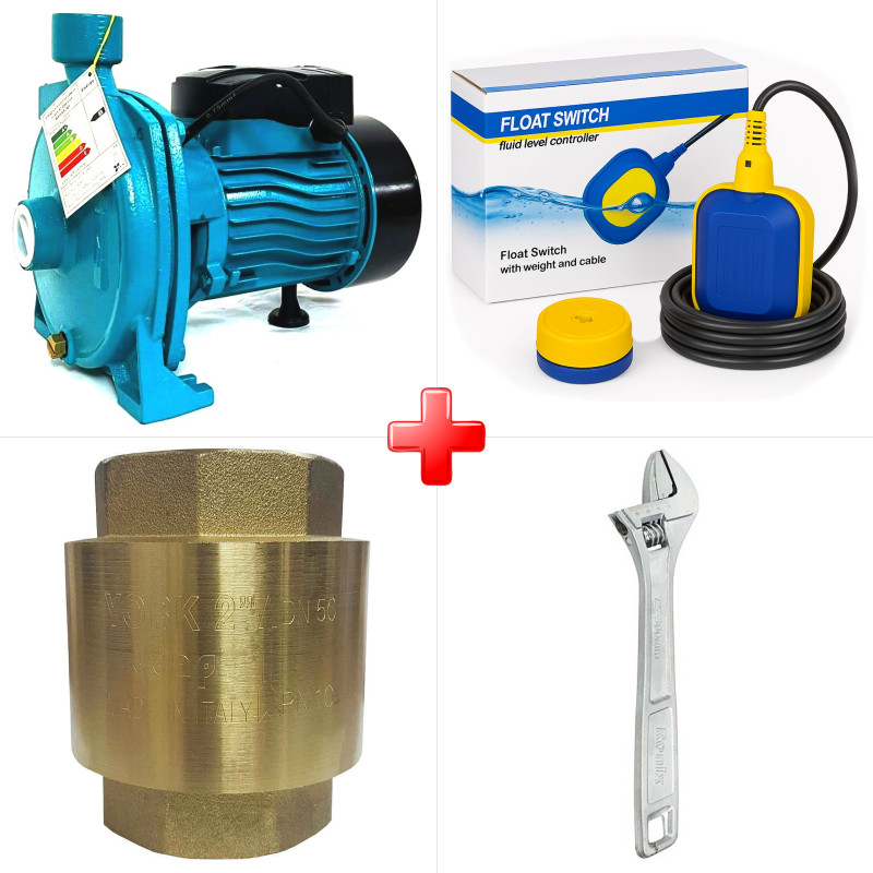پک ویژه الکتروپمپ آب 1 اسب بشقابی یاکاموز VM100-SS به همراه فلوتر برقی 1 متری ایکار FLO-20A و دو قلم دیگر