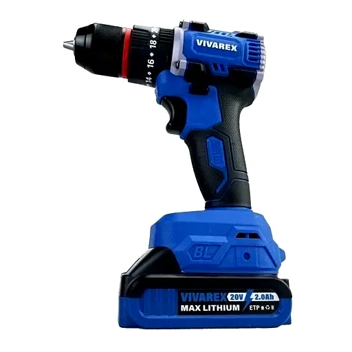 دریل شارژی چکشی براشلس 20 ولت ویوارکس VR2010V-IBL